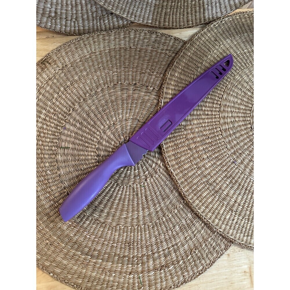Large purple kitchen knife